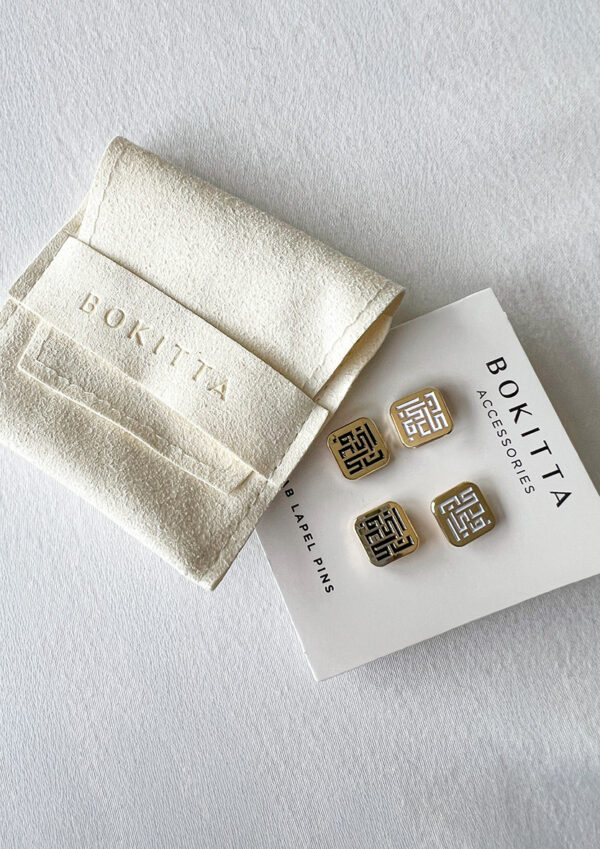 Bokitta Monogram Lapel Pin