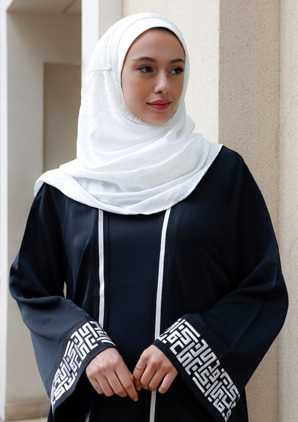 Jacquard Monogram White