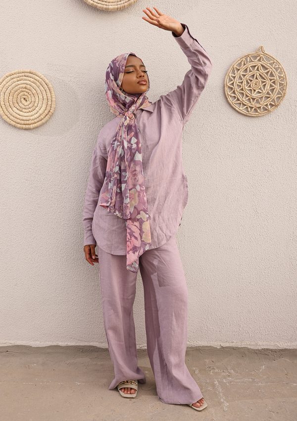Premium Linen Modest Shirt - Image 6
