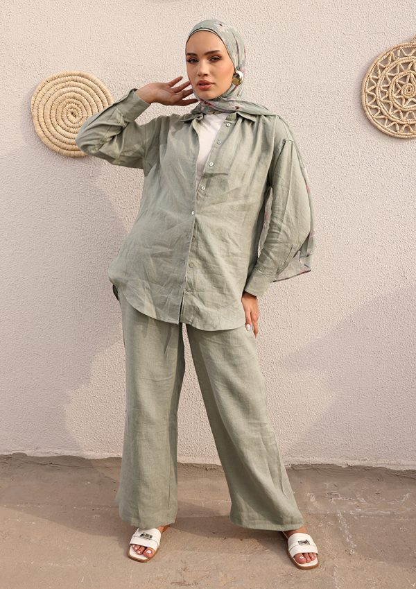 Premium Linen Wide Pant - Image 10