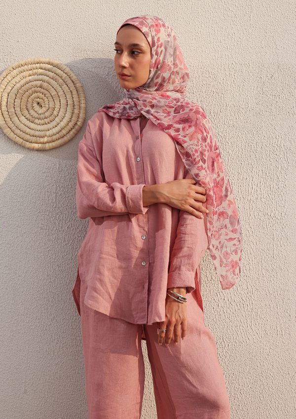 Premium Linen Modest Shirt - Image 10